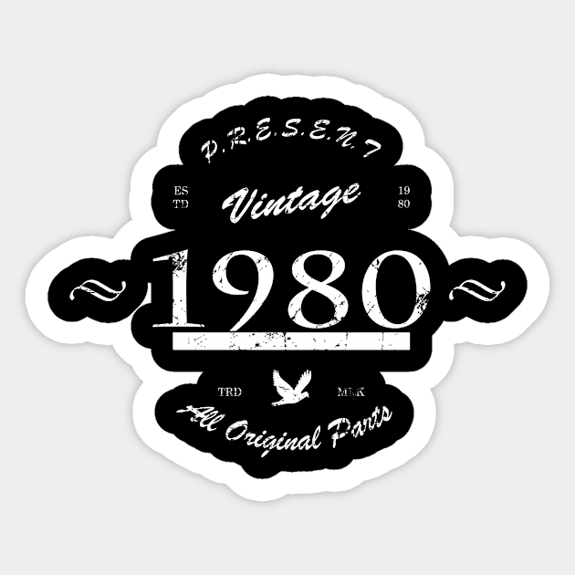 Vintage 1980 Sticker by Seven Spirit